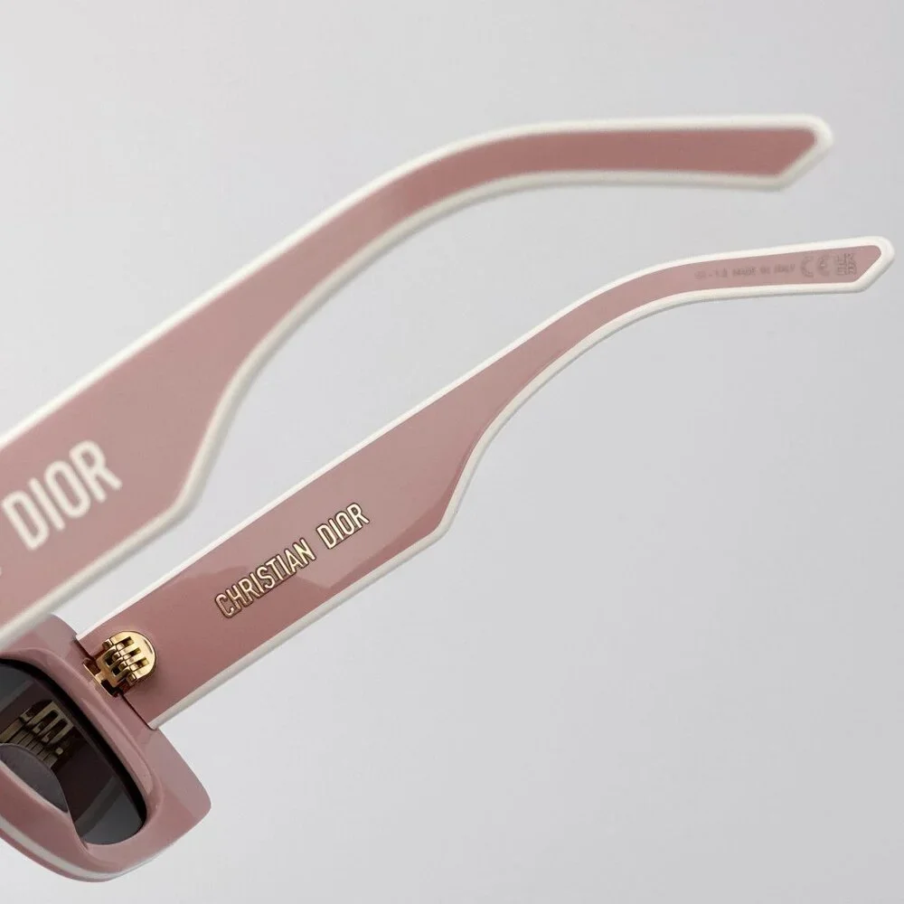 Dior DIORPACIFIC S1U Sunglasses – Pink & White Rectangle Frame | Model 40A0